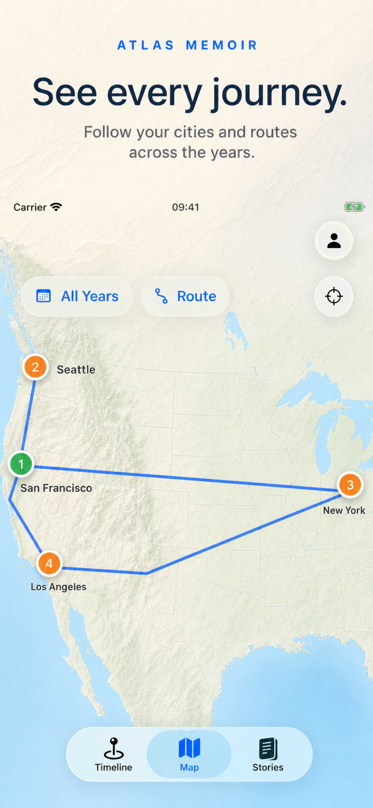 Atlas Memoir life map preview